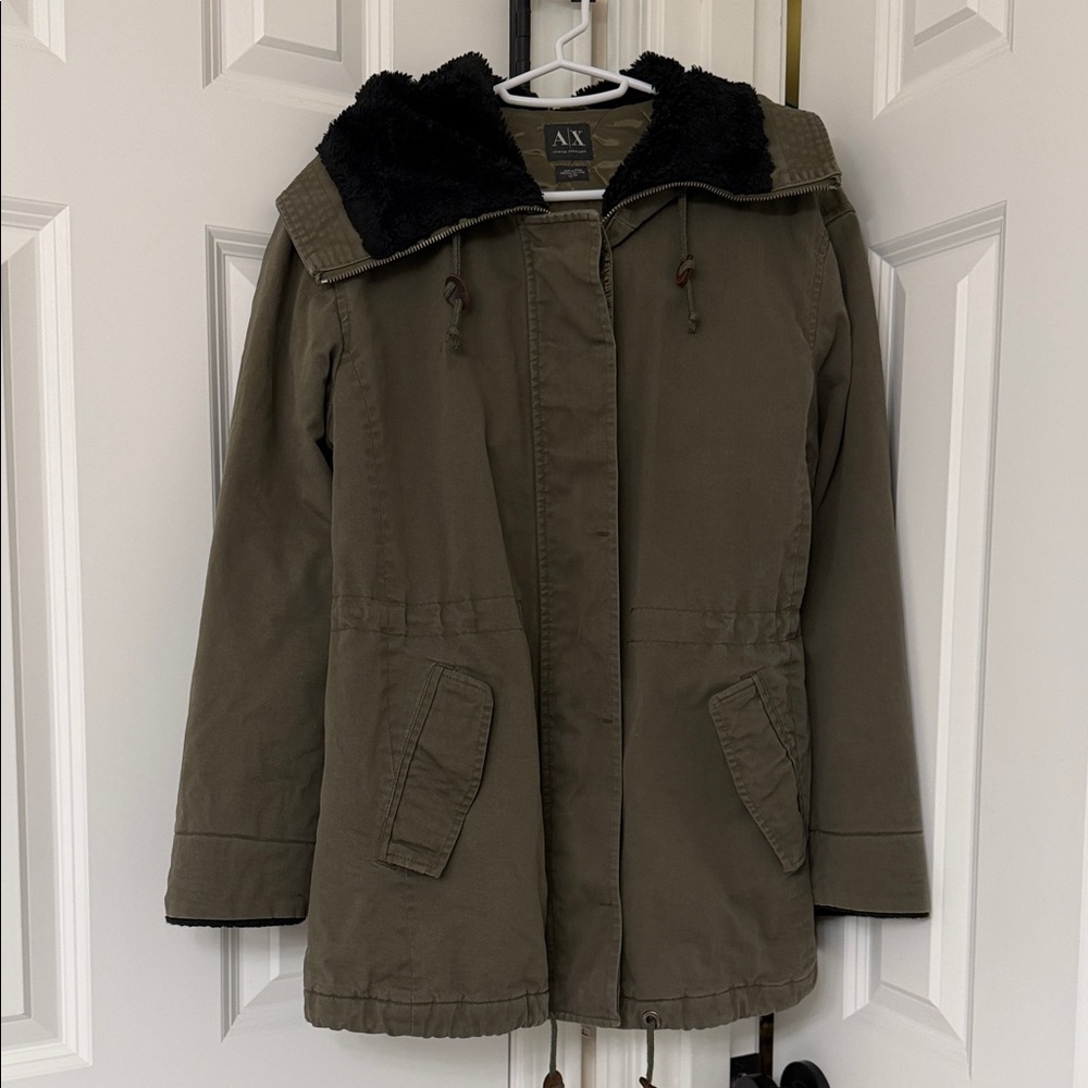 Armani Exchange Olive Parka Jacket